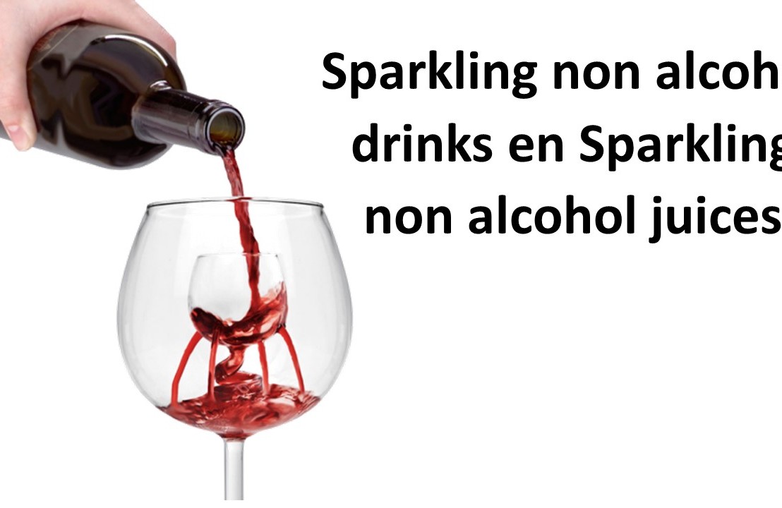 Sparkling non alcohol drinks en Sparkling non alcohol juices.